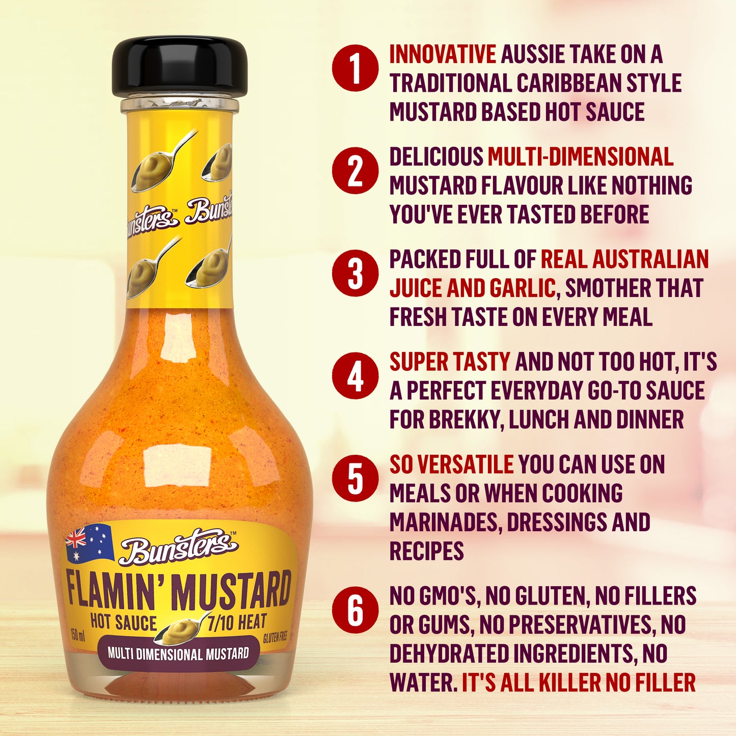 🌶️🌶️ Flamin' Mustard (Case of 6)
