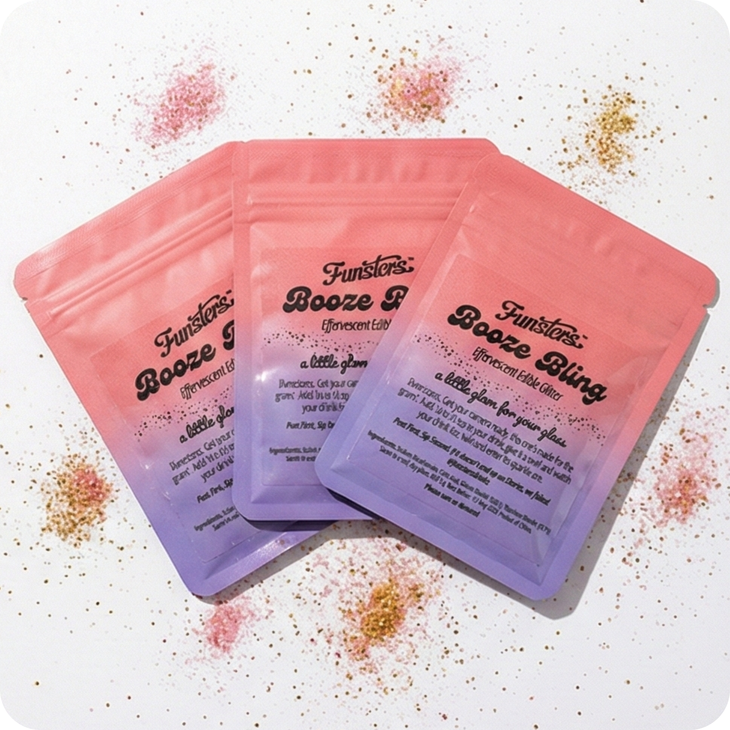 Booze Bling - gives your drink a glow up!