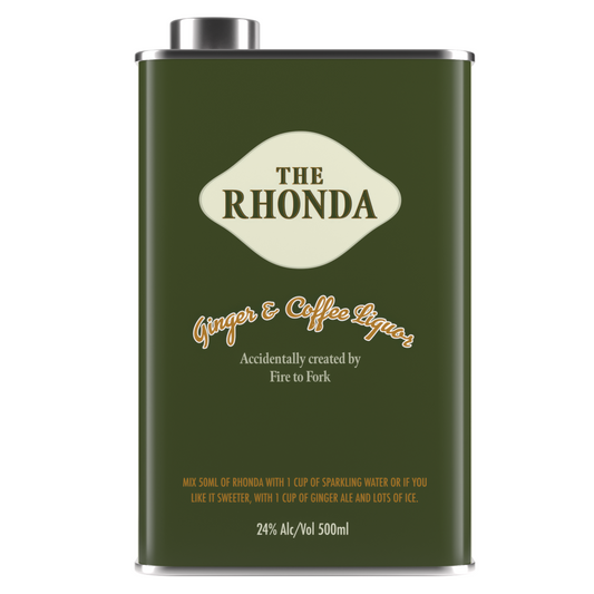 Fire to Fork Collab -  Limited Edition "RHONDA" Ginger & Coffee Liquor Tin (500ml)