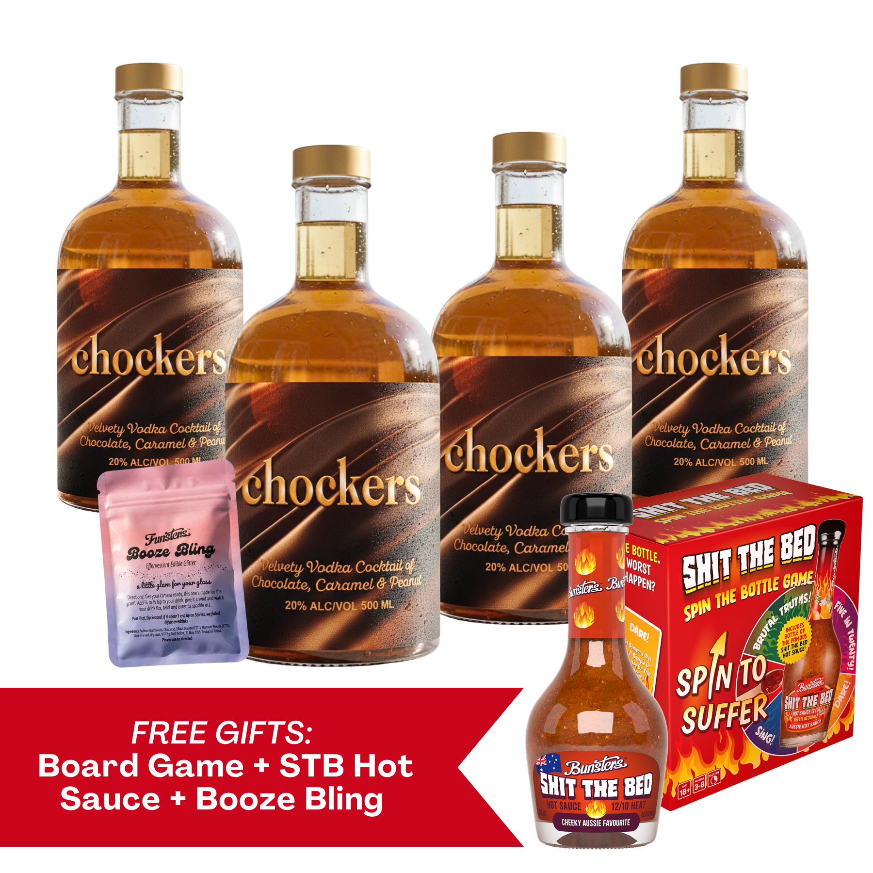 Case of Chockers- 4 x 500ml Bottles
