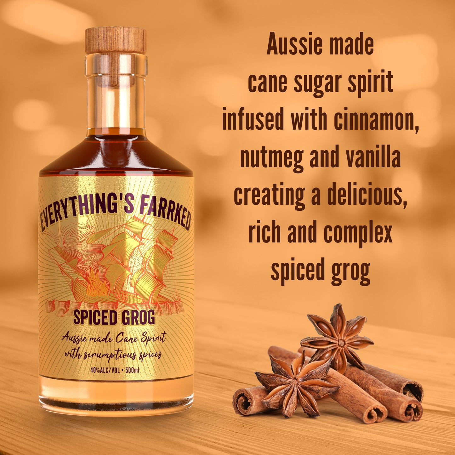 Everything's Farrked Spiced Grog 500ml