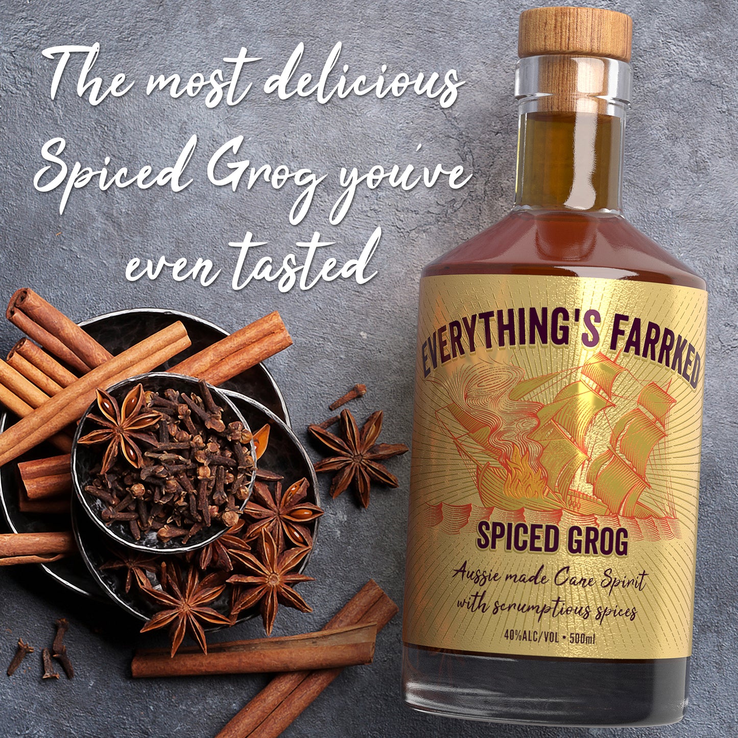 Everything's Farrked Spiced Grog 500ml