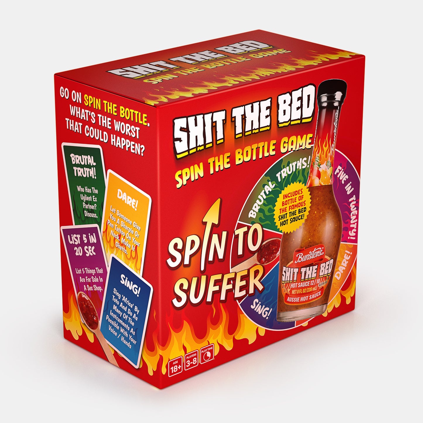 The Perfect 'Hot Ones At Home' Kit: 8 Fiery Sauces With Hilarious Questions And Dares