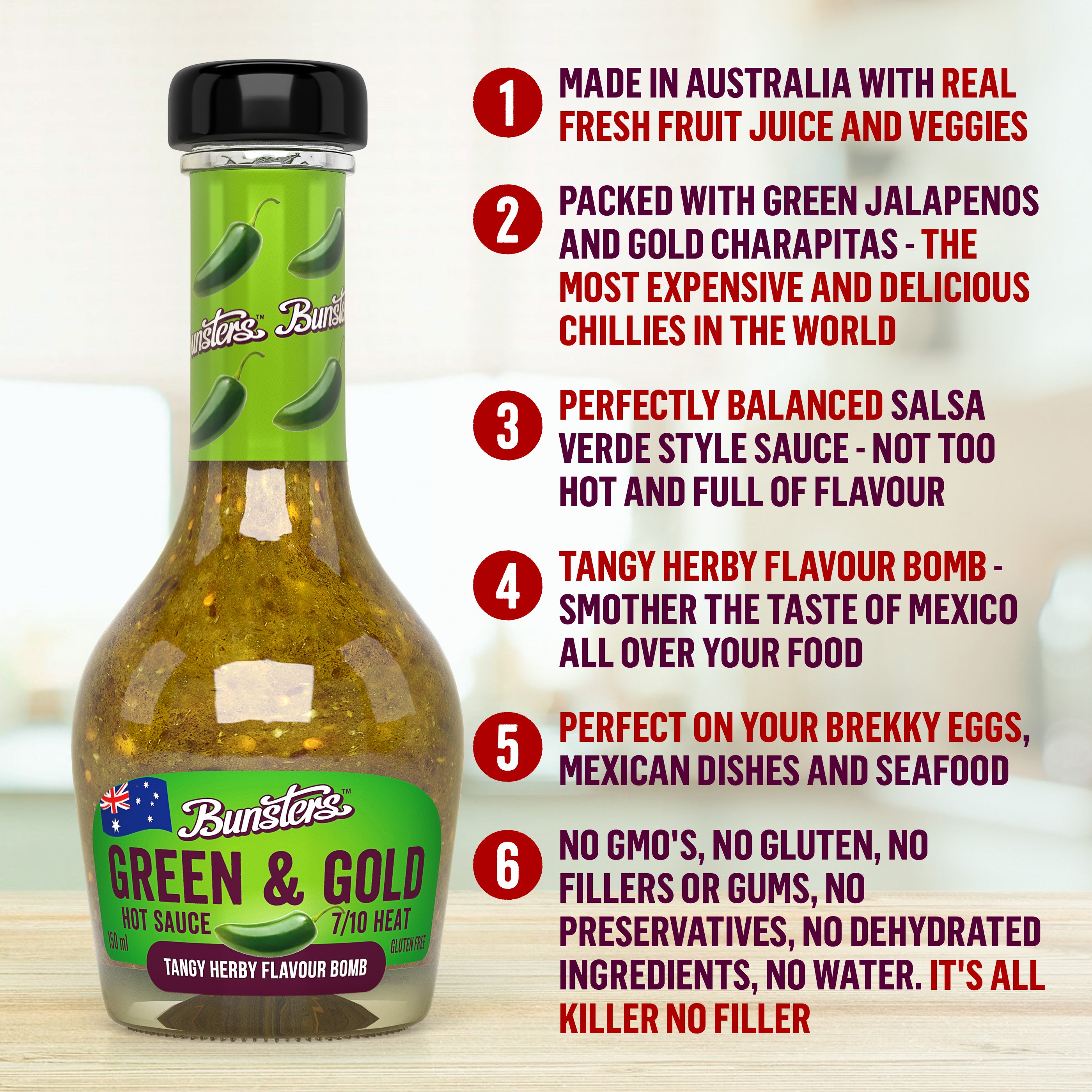 🌶️🌶️ Green and Gold (Case of 6)