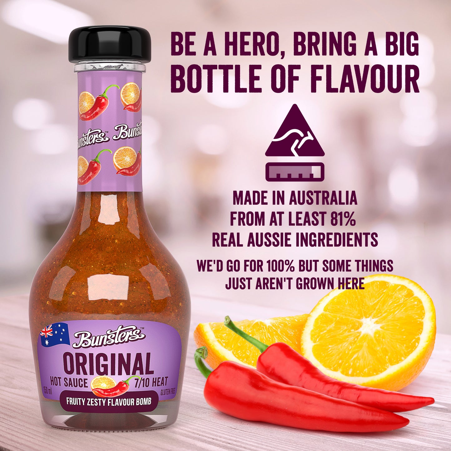 Original Hot Sauce 7/10  - 1 x 150ml