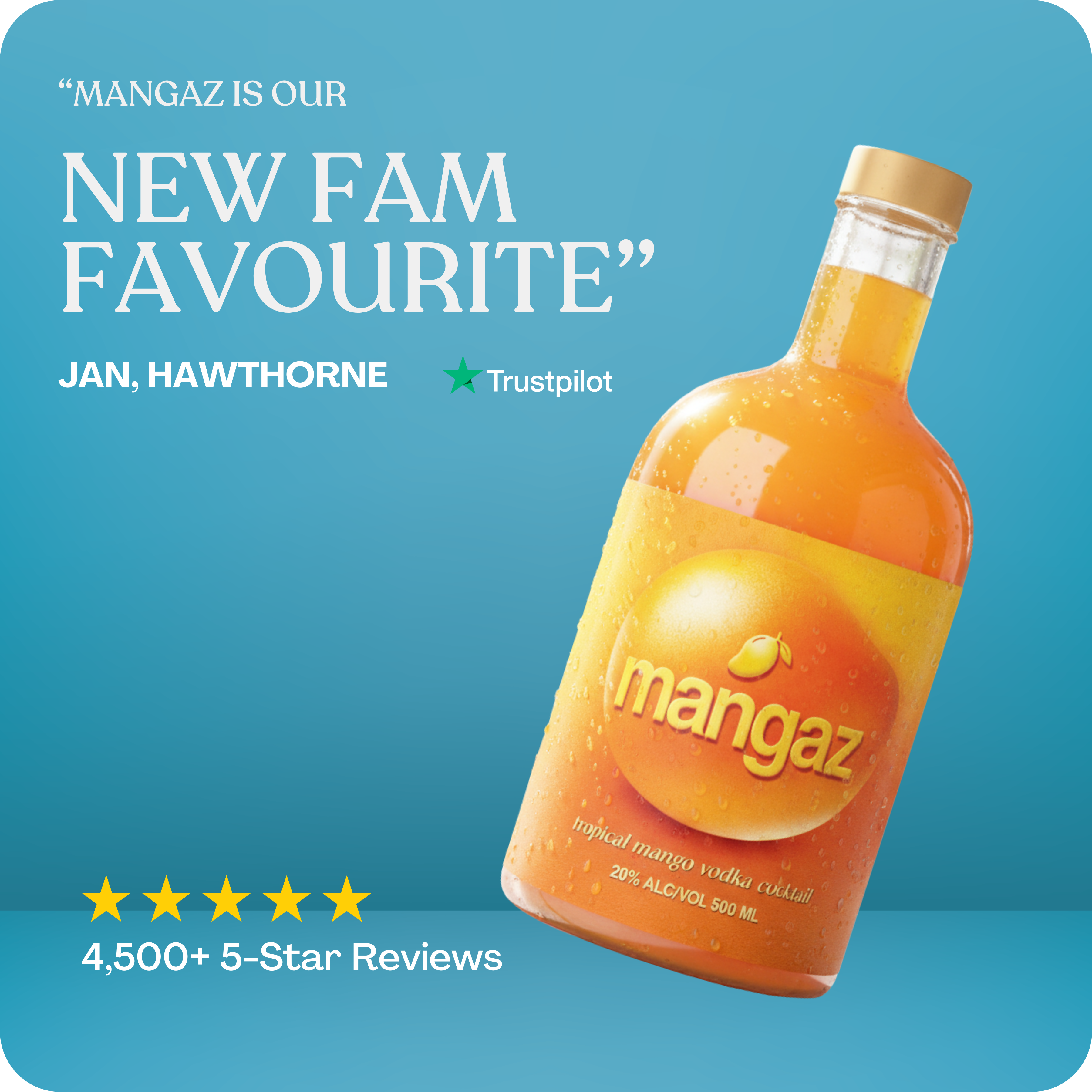 Mangaz Juicy Mango & Vanilla Vodka