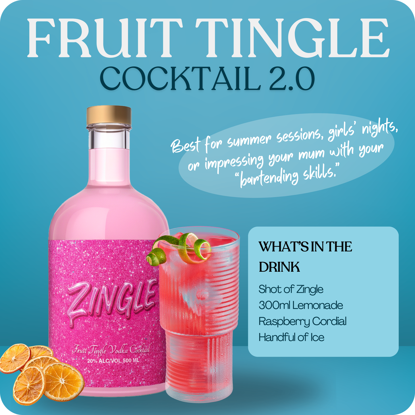 Case of Zingle - 4 x 500ml Bottles
