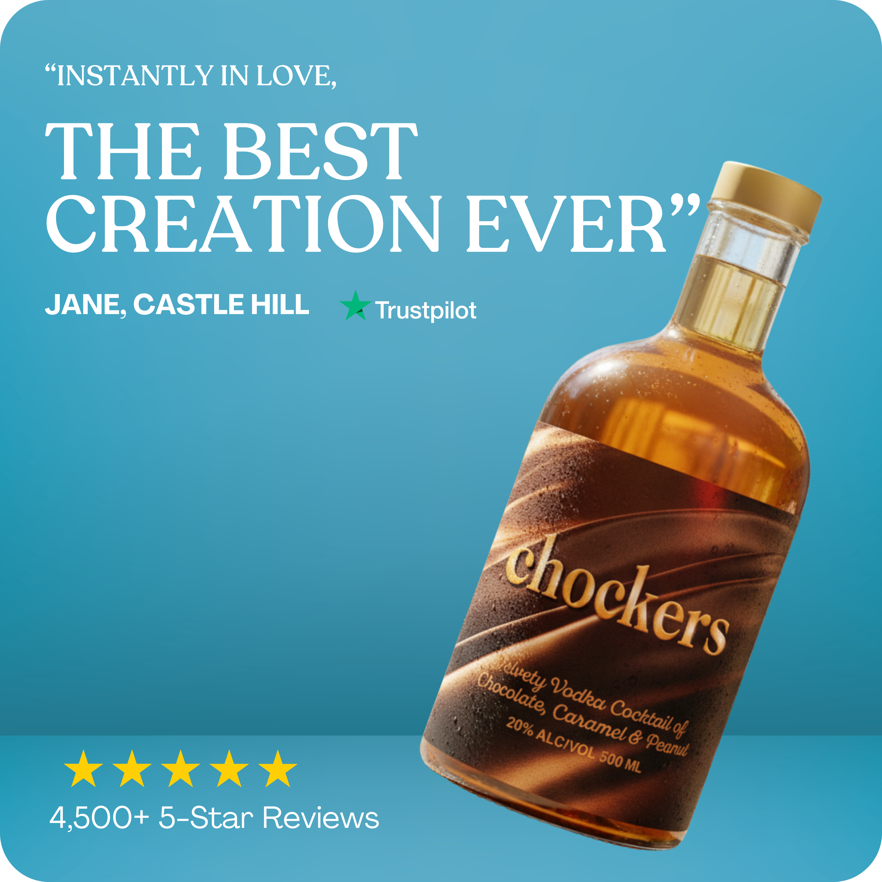 Chockers Choc Caramel Peanut Vodka