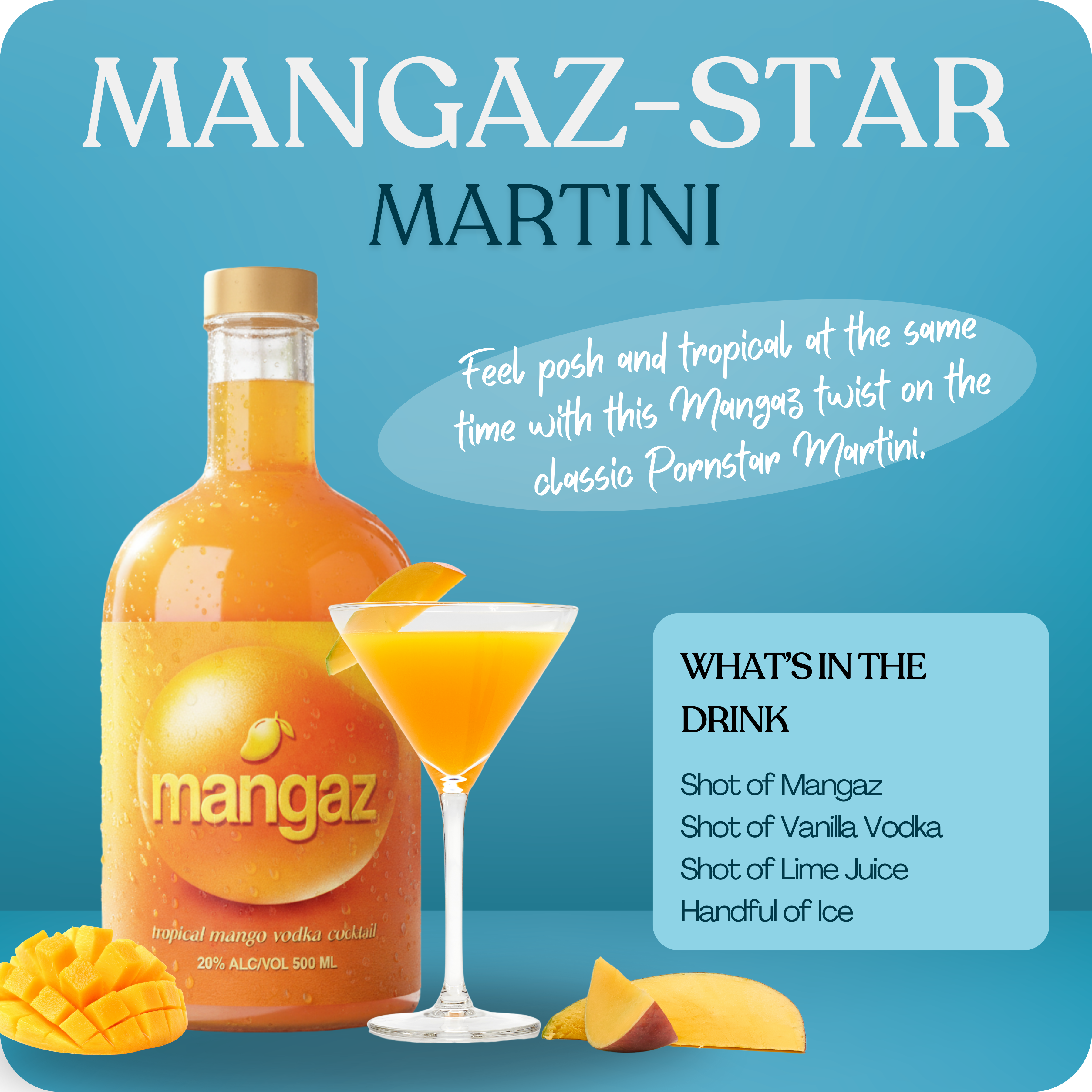 Mangaz Juicy Mango & Vanilla Vodka