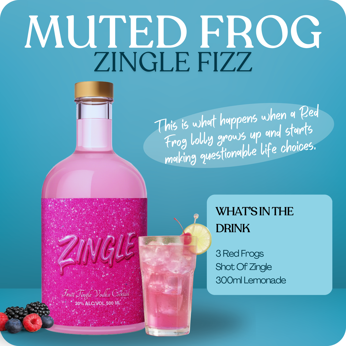 Case of Zingle - 4 x 500ml Bottles