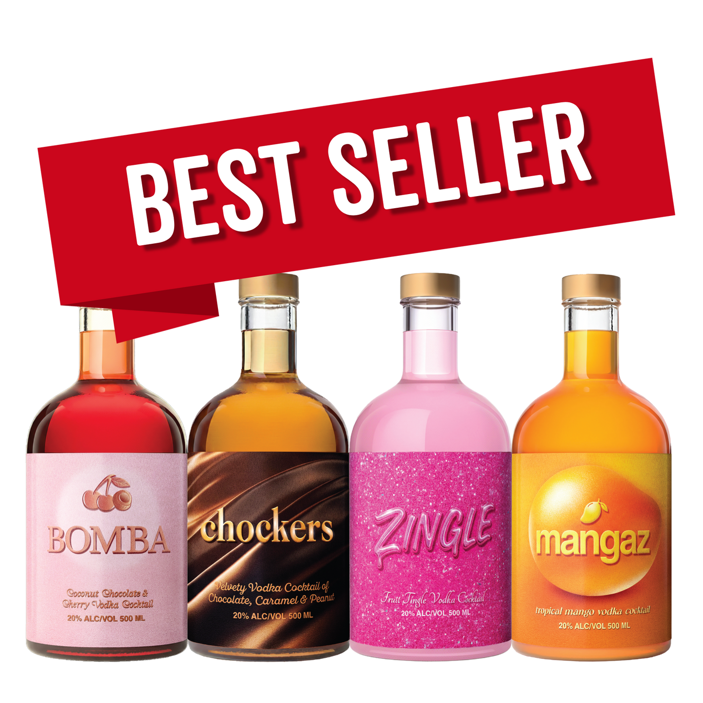 Party Pack of Flavoured Vodkas