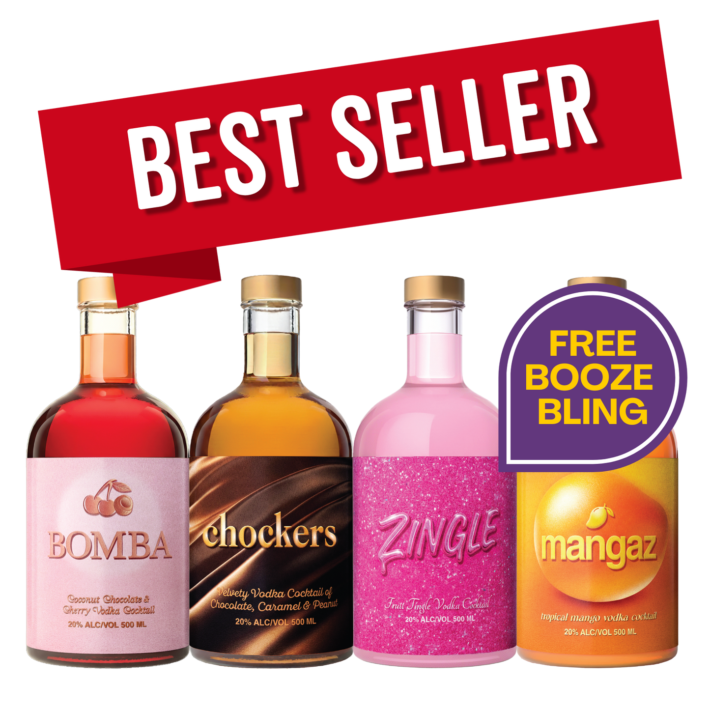 Party Pack of Flavoured Vodkas