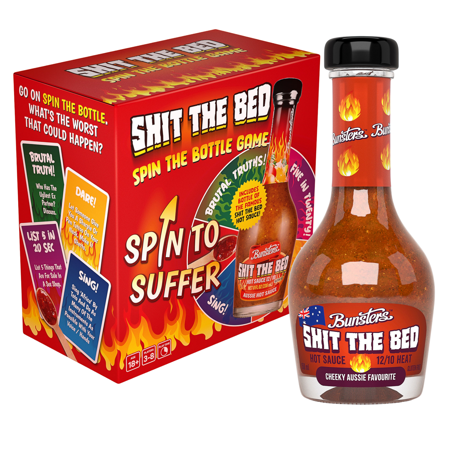 Shit the Bed Game (includes sauce)